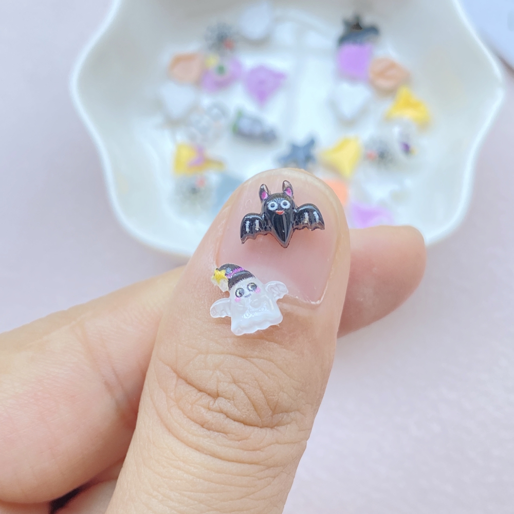 100PCS Halloween 3D Nail Art D - Resin Art Equipment 评论和价格